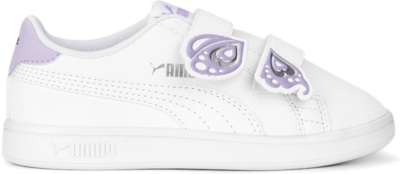 PUMA Smash V2 Butterfly AC Sneakers Kids, White/Vivid Violet/Silver White,Vivid Violet,Silver 388461_04