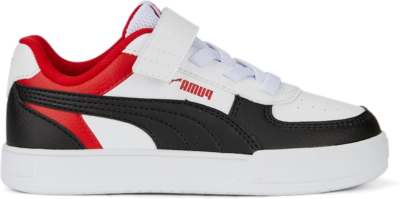 PUMA Caven Block Alternative Closure Sneakers Kids, White/Black/For All Time Red White,Black,For All Time Red 391470_01