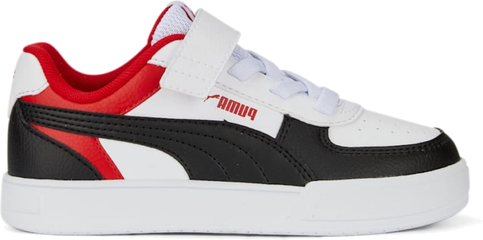 PUMA Caven Block Alternative Closure Sneakers Kids, White/Black/For All Time Red White,Black,For All Time Red 391470_01