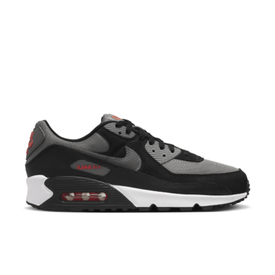 Nike Air Max 90 Grey Black Red (2022) FD0664-001