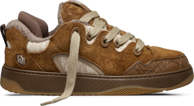 Dior B9S Skater ERL Brown Suede with Brown and Beige Dior Oblique Jacquard 3SN289ZTF_H767