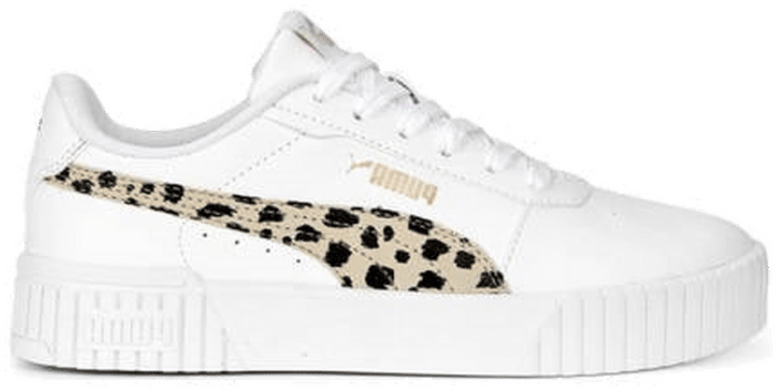 PUMA Carina 2.0 Animal Sneakers Youth, White/Granola/Black White,Granola,Black 392024_01