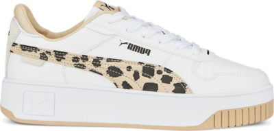 PUMA Carina Street Animal Sneakers Women, White/Granola/Black 391940_01