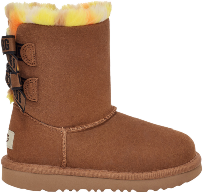 UGG Bailey Bow Plaid Punk Boot Chesnut (Toddler) 1134930T-CHE