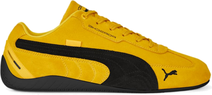Men’s PUMA Porsche Legacy SpeedCat Motorsport Shoe Sneakers, Lemon Chrome/White Lemon Chrome,White 307716_02
