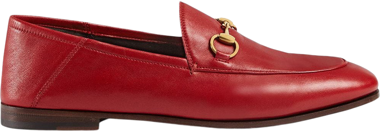 Gucci Horsebit Slip On Loafer Red Leather _414998 DLC00 | Rood