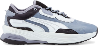 Men’s PUMA Extent Nitro Concrete Jungle Sneakers, Black/Platinum Grey Black,Platinum Gray 390191_02