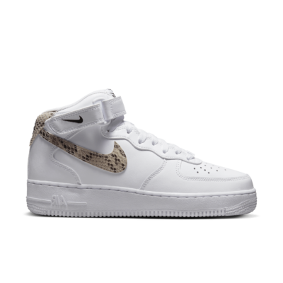 Nike Air Force 1 ’07 Mid White Snake Swoosh (Women’s) DD9625-101