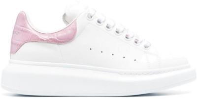 Alexander McQueen Oversized White Pink Croc (W) 718233 WICG6 8887