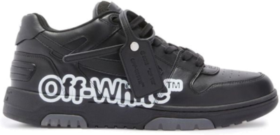 OFF-WHITE Out Of Office OOO Low Tops ‘Off-White’ Black White OMIA189S22LEA0041001