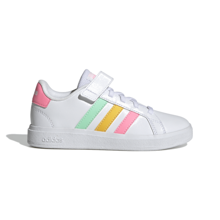 adidas Grand Court Lifestyle Court Elastic Lace and Top Strap Cloud White HP8913