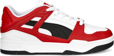 Women’s PUMA Slipstream Leather Sneakers, White/Black/For All Time Red 387544_16