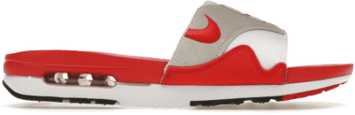 Nike Air Max 1 Slide White University Red DH0295-103