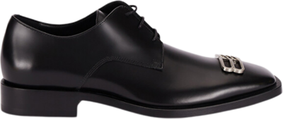 Balenciaga Rim Derby Shoes Black Leather 712642WA8E11081