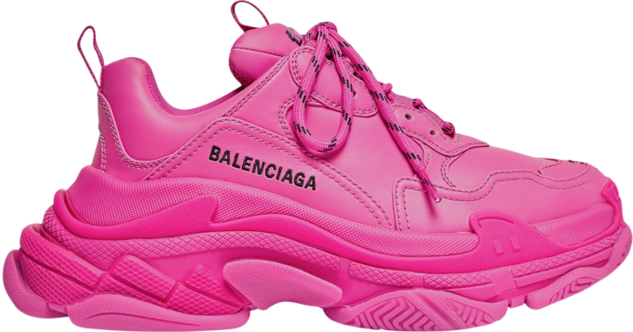 Balenciaga Triple S Faux Leather Dark Pink (W) 524039W2FA55800