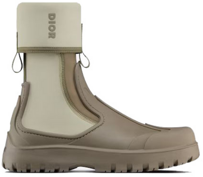 Dior Garden Ankle Boot Khaki Rubber 3BO308ZUR_H630