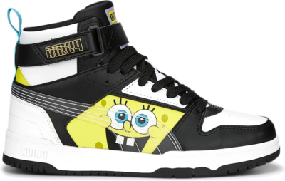 PUMA x Spongebob Rbd Game Sneakers Youth, White/Black/Lucent Yellow 390864_01