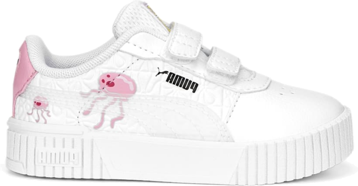 PUMA x Spongebob Carina 2.0 Sneakers Baby, White/Prism Pink/Black 390868_01