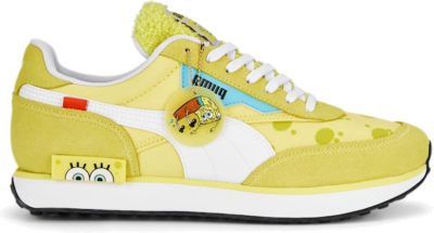 Men’s PUMA x Spongebob Future Rider Sneakers, Lucent Yellow/White Lucent Yellow,White 391970_01