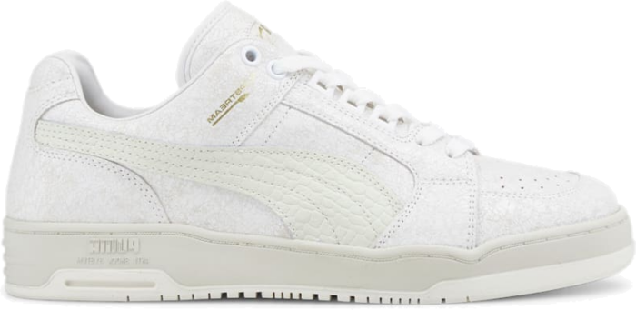 PUMA Slipstream Lo Crackle Sneakers, White/Pristine/Vapor Grey 390093_02