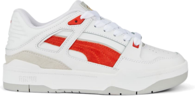 PUMA Slipstream Suede FS Sneakers Youth, White/Red/Cool Light Grey 388683_06