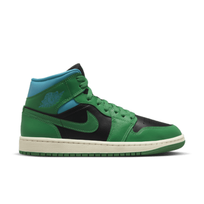 Nike Air Jordan 1 Mid Lucky Green Aquatone (W)  BQ6472-033