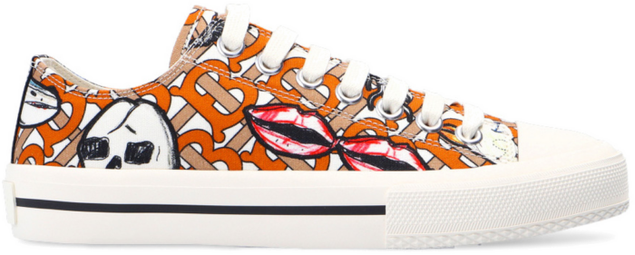 Burberry sneakers store womens orange