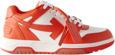 OFF-WHITE Out Of Office OOO Low Tops White Orange OMIA189S22LEA0010120