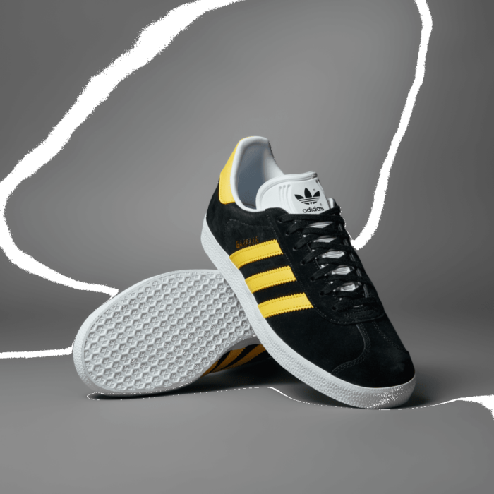 adidas Gazelle Black Impact Yellow IG0669