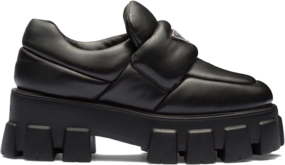 Prada Soft Padded 55mm Loafers Black Nappa Leather 1D125N_2DL8_F0002_F_055