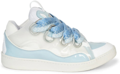 Lanvin Curb Sneaker White Light Blue FM-SKRK11-GLOS-A22