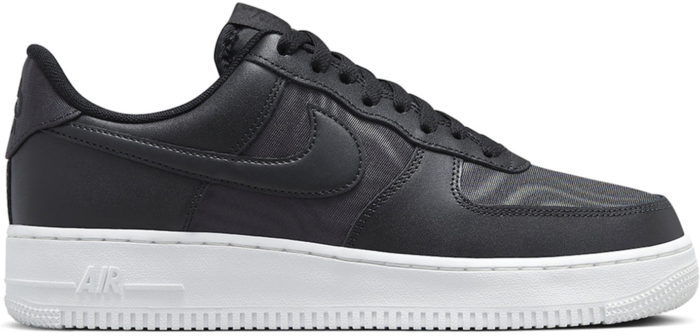 Nike air force 1 black clearance nylon