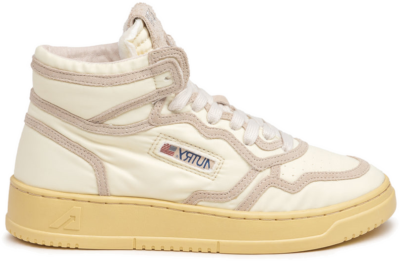Autry Medalist Mid W *Nylon / Suede* Ivory AUMWNS01