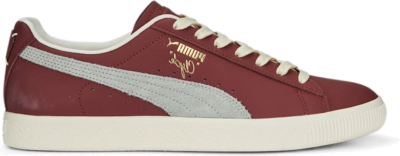 Women’s PUMA Clyde Base Sneakers, Wood Violet/Frosted Ivory/Gold Wood Violet,Frosted Ivory,Gold 390091_04