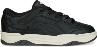 PUMA-180 Leather Sneakers, Black/Frosted Ivory/Shadow Grey Black,Frosted Ivory,Shadow Gray 391203_01