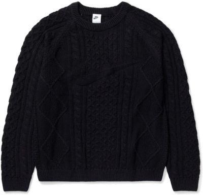 Nike Life Cable Knit Sweater Black DQ5176-010