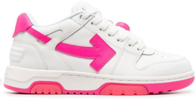 OFF-WHITE Out Of Office Calf Leather White Fuchsia (Women’s) OWIA259S23LEA0010132