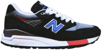 New Balance 998 Made In USA Black Blue Red M998HL