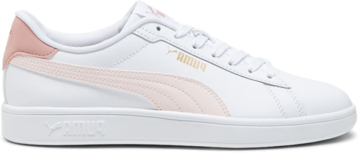 Women’s PUMA Smash 3.0 L Sneakers, White/Frosty Pink/Gold 390987_12
