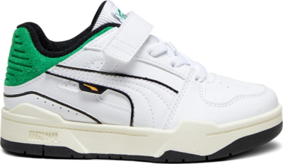 PUMA Slipstream Bball Kids’ Sneakers, White/Archive Green White,Archive Green 394335_01