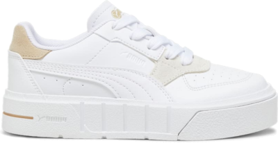 PUMA Cali Court Match Kids’ Sneakers, White/Granola White,Granola 393804_02