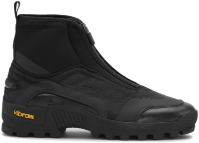 Ganni Performance High Top Zip Sneaker Black S2058-099