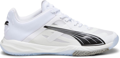Men’s PUMA Accelerate Nitro Sqd Indoor Sports Shoe Sneakers, White/Black/Concrete Grey White,Black,Concrete Gray 107293_03
