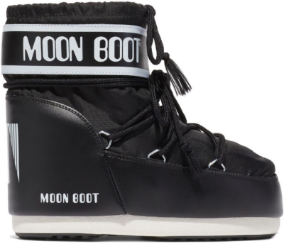 Moon Boot Icon Low Nylon Boot Black White 14093400-001