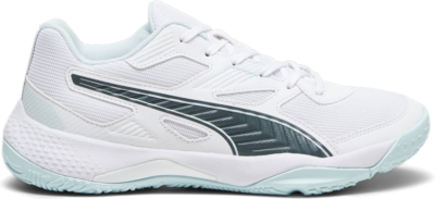 Women’s PUMA Solarflash II Indoor Sports Shoe Sneakers, White/Nitro Blue/Shadow Grey 106882_08