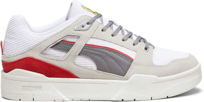 Men’s PUMA Scuderia Ferrari Slipstream Sneakers, White/Grey Violet/Warm White White,Gray Violet,Warm White 307897_02