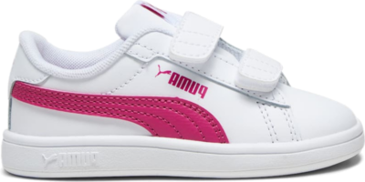 Women’s PUMA Smash 3.0 Leather V Sneakers Baby, White/Pinktastic White,Pinktastic 392034_10