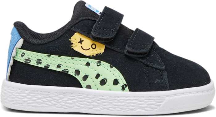 PUMA Suede Classic Mix Match Toddlers’ Sneakers, Black/Spring Fern Black,Spring Fern 392525_02