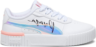 PUMA Carina 2.0 Crystal Wing Kids’ Sneakers, White/Peach Smoothie/Black White,Peach Smoothie,Black 392655_01