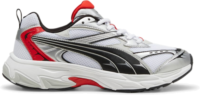 Men’s PUMA Morphic Sneakers, White/For All Time Red White,For All Time Red 392724_06